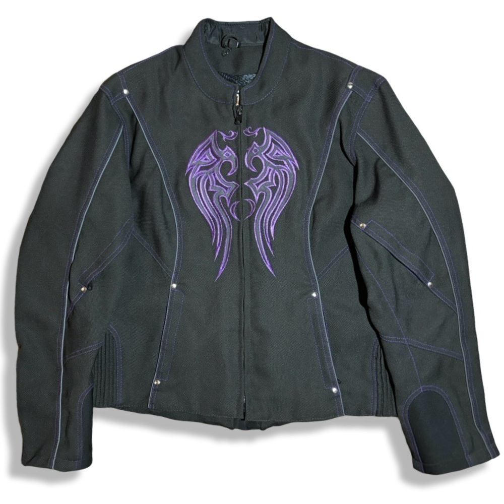 Vintage Y2K Tribal Biker Jacket